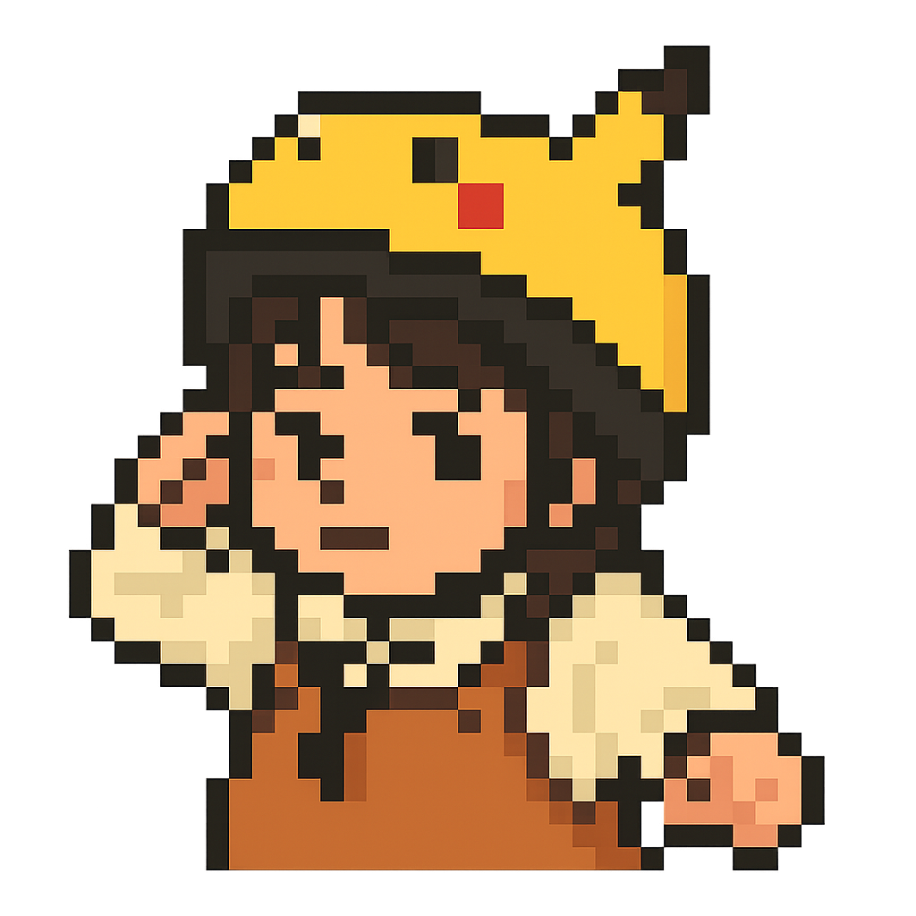 幼少期のピクセルアート