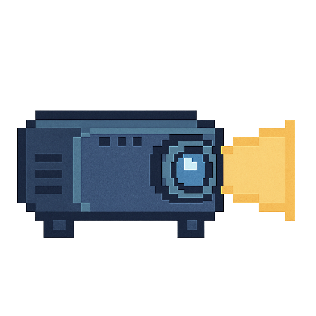 プロジェクターのピクセルアート