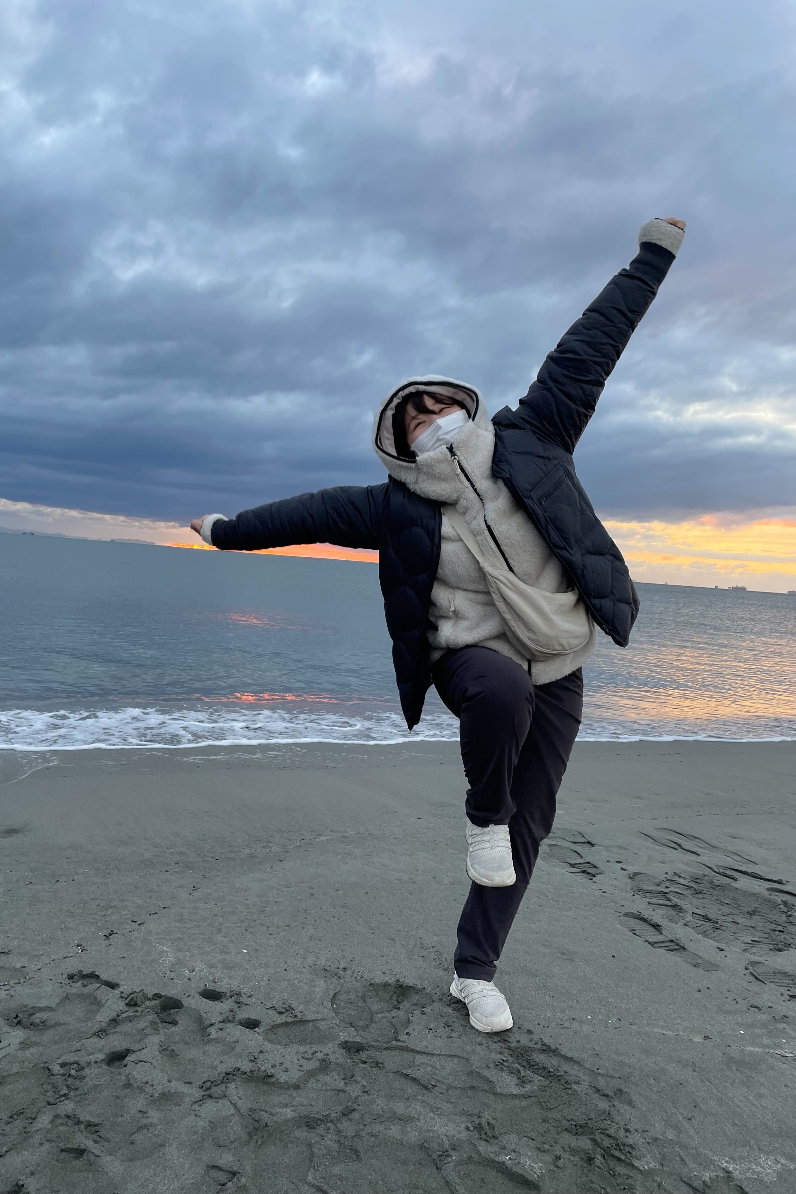 朝日の出を見に行った時の写真